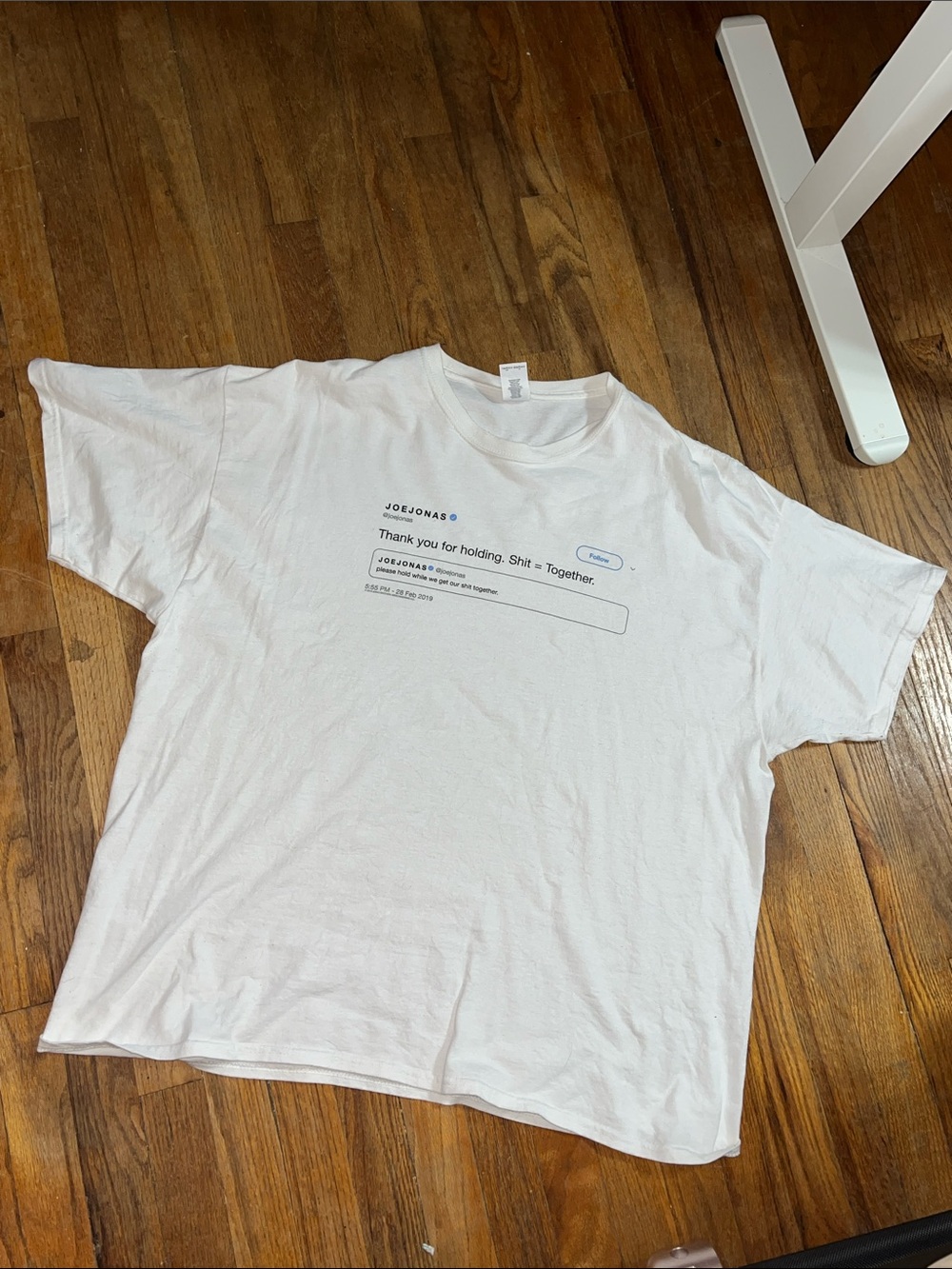 Authentic 2019 Jonas Brothers reunion tweet tee